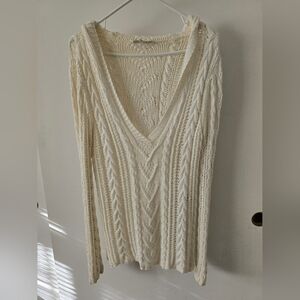 Vintage Polo By Ralph Lauren Cream Cable Knit Sweater